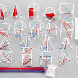 KOMPLET ŽIČNIH GEOMETRIJSKIH TELES v kovčku
