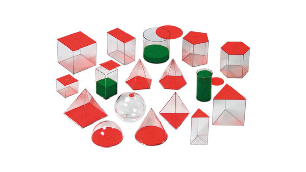 GEOMETRIJSKA TELESA IZ PLASTIKE  ZA POLNJENJE